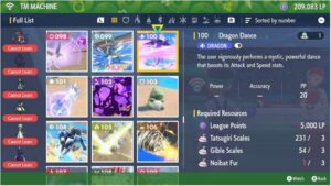 How to Craft TM 100 Dragon Dance in Pokémon Scarlet and Violet