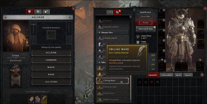 How to Get Coiling Ward in Diablo IV