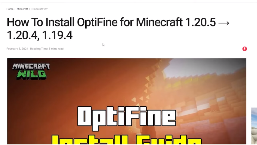 Best Alternative to Minecraft OptiFine 1.20.5